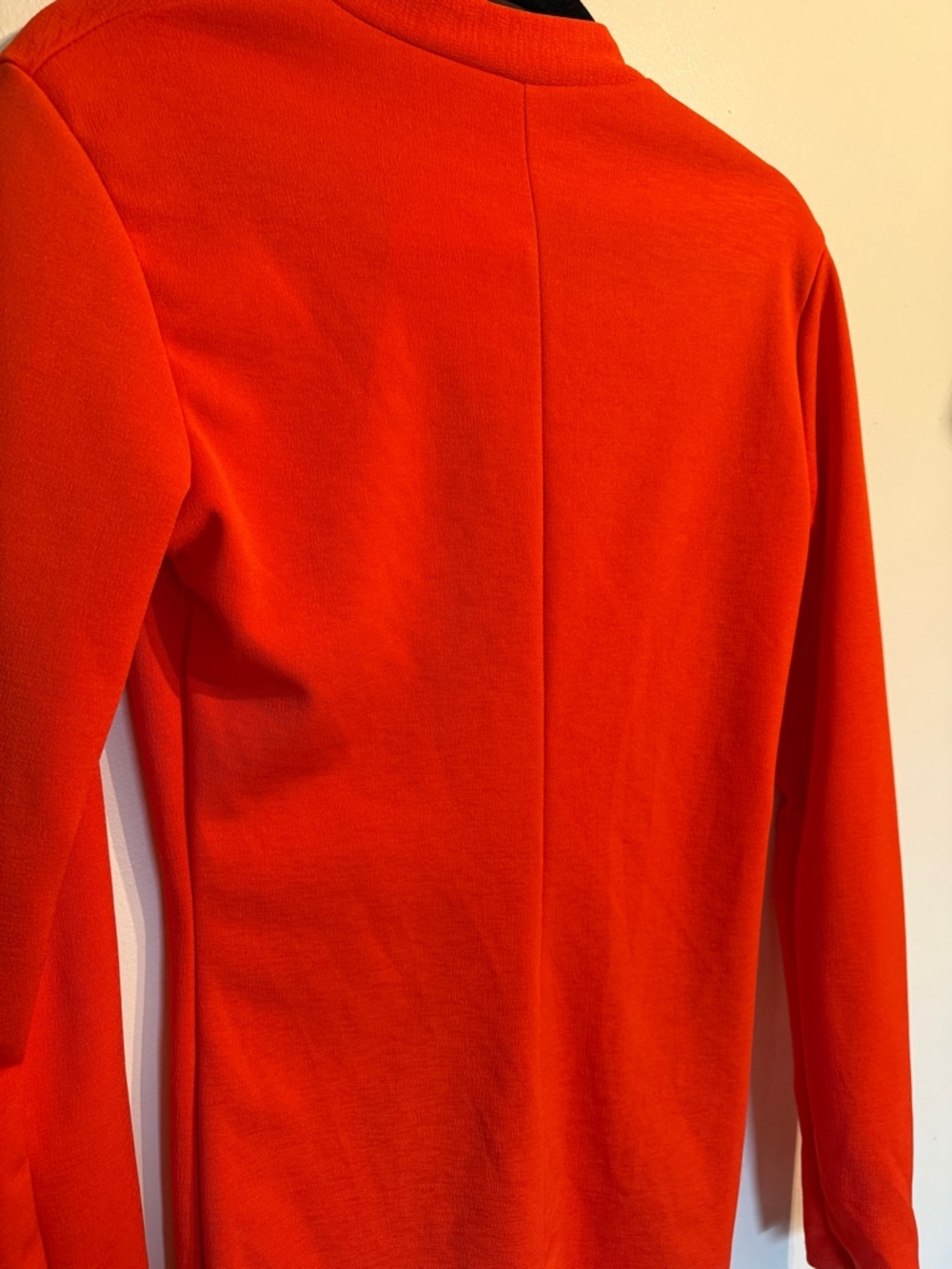 naked wardrobe Vibrant Poppy Red Zip-Up Long Sleeve Dress - Picture 4 of 5
